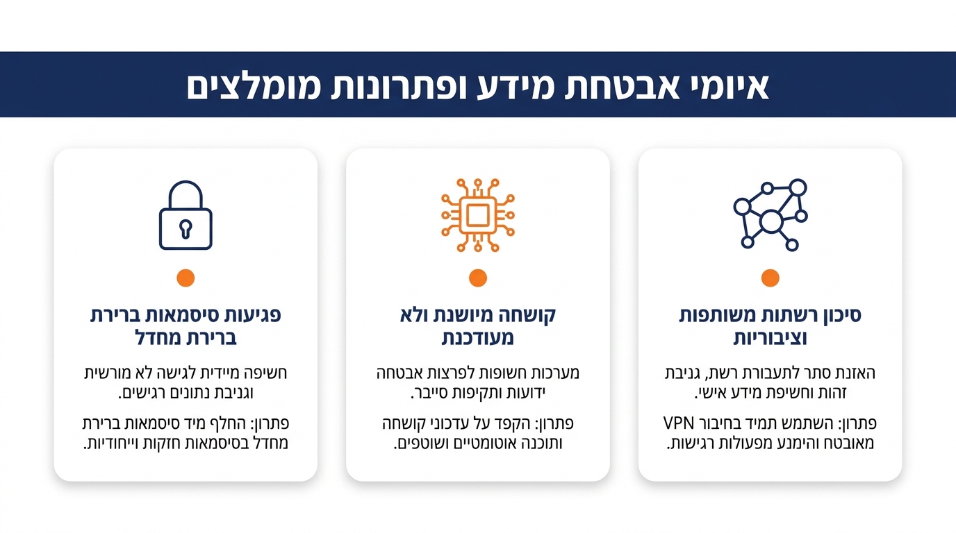 סיכון פריצה סייבר דרך מצלמות אבטחה לא מאובטחות