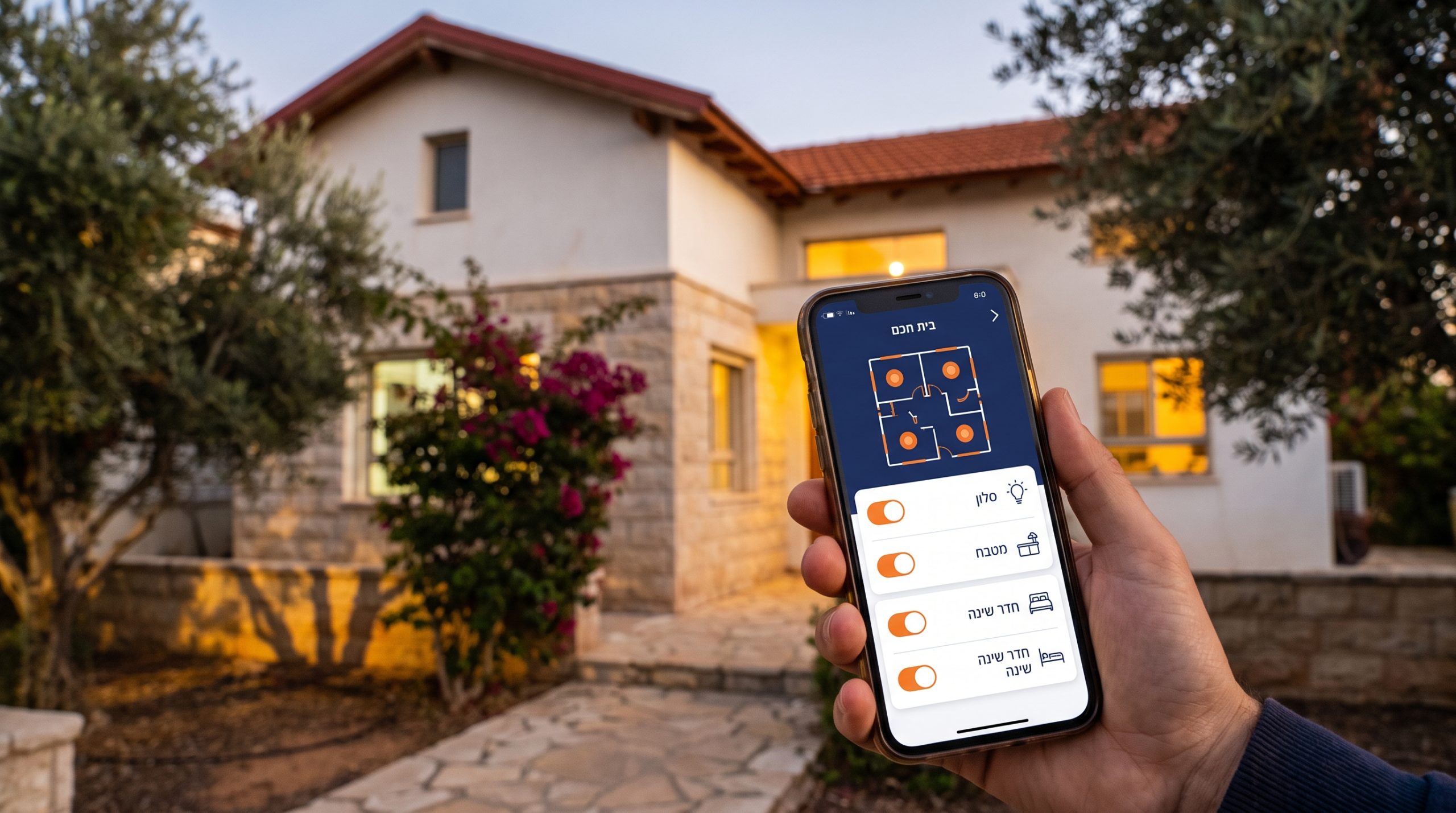 בית חשוך בלילה כשבעלי הבית בחו